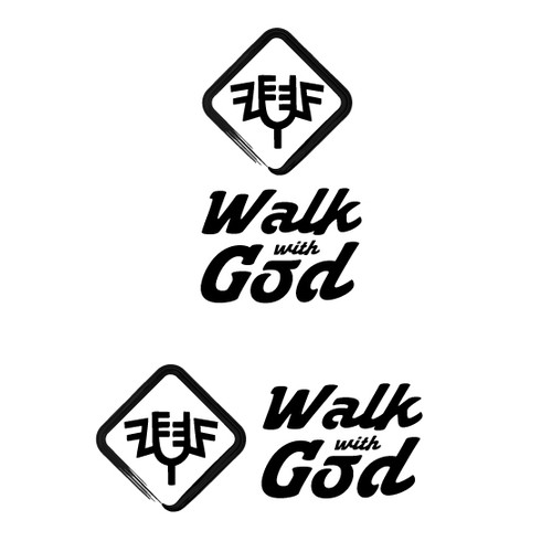 Walk With God Minimalist Luxury Logo for a Modern Faith & Fashion Brand Design by <<{P}>>