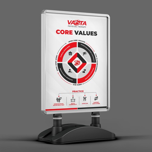 Company Values Poster / Graphic Design by Mahiofficial™