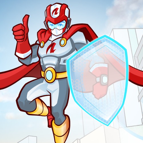 Design an Awesome Superhero Mascot for Insurance Firm Design by Monjirou