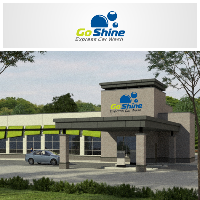 Go Shine Express Car Wash Logo design contest