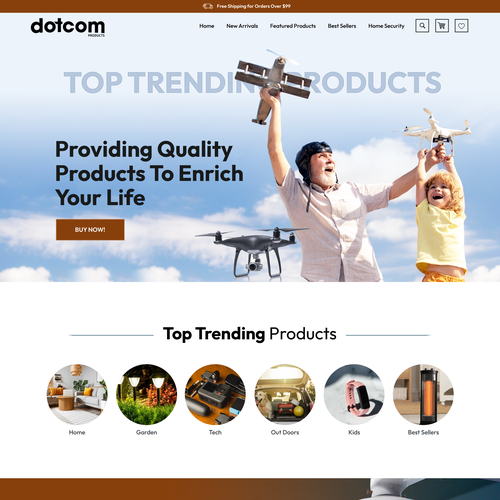 *GUARANTEED PAYOUT* - ECommerce Gadget Store Front Page Design by Pinku