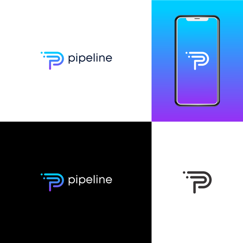 Diseño de Design a cool, sleek, tech-oriented logo for Pipeline de master.piece