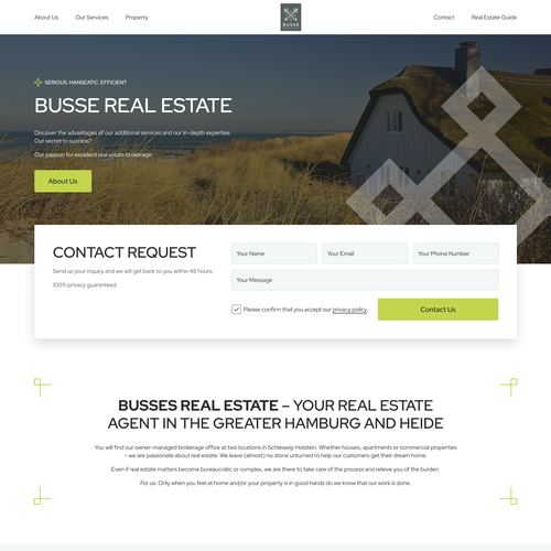 Proposta di design per un contest della categoria Design di landing page realizzata da ODarka
