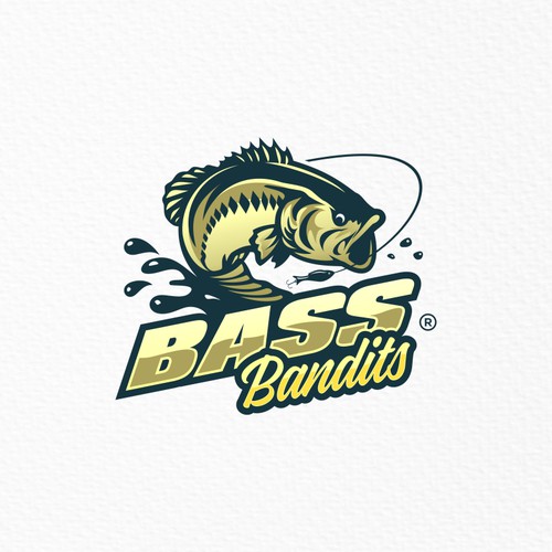 Bass Fishing Team Logo Design by Ark4