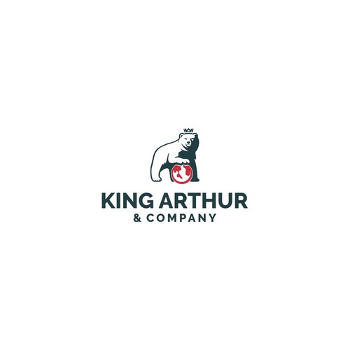 Need an iconic bear logo for King Arthur & Company. Design by Francesc Alex