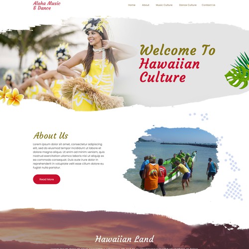 Aloha Spirit of Hawai'i offering stories and Hula courses Design by DezinDragonz