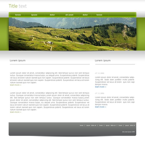One page Website Templates Design by RadekBroz.cz