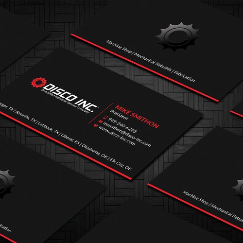 Business Card Design for Industrial Service Company Réalisé par Design"Glory"