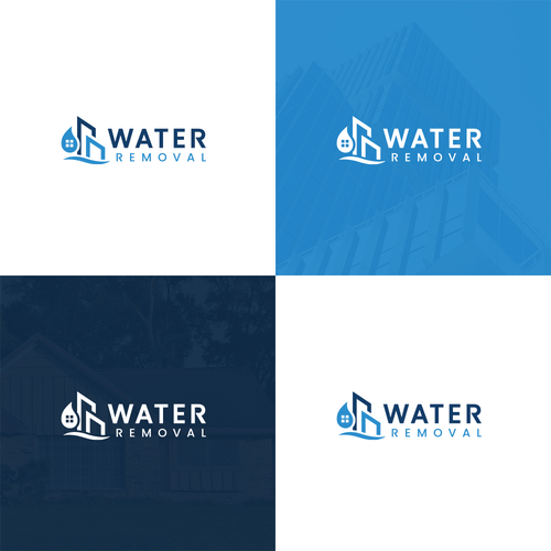 Logo Design For Water Damage Company Diseño de A r s l a n