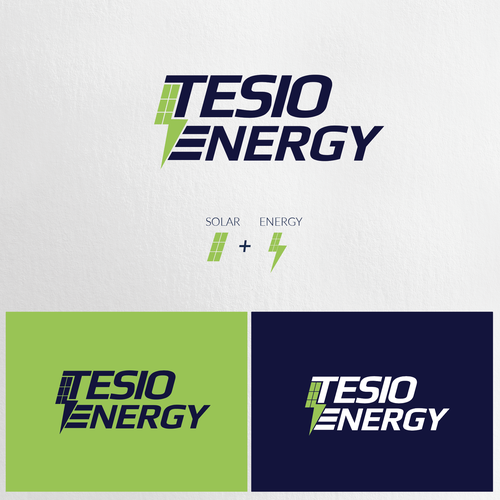 Start up logo for a new Solar Energy company Design by Design Republik