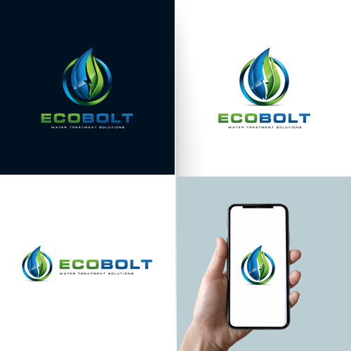 Design a logo for ECOfriendly water treatment solution that uses electricity instead of chemicals Design by Rr_28