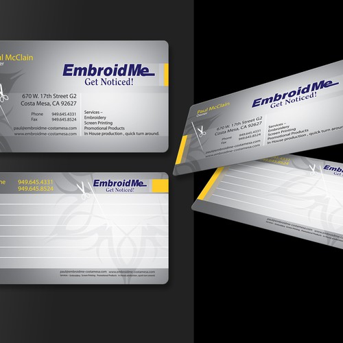 New stationery wanted for EmbroidMe  デザイン by AJSREEJITH