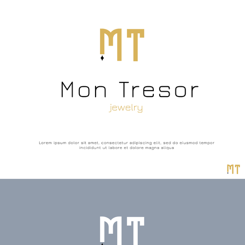 Unique Jewellery brand logo design Design by Dashonok