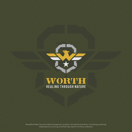 コンペ「Warrior Outdoor Recreation Therapy - WORTH Logo Design Contest」のデザイン by Q_Nさん 