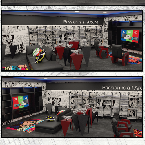 Gaming room best setup Design by Claudia Montaña