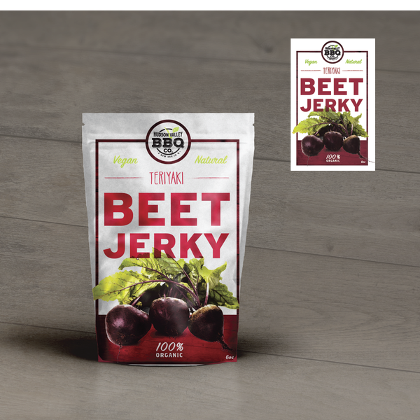 Fun packaging for beet jerky