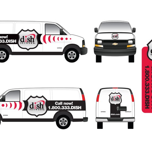 V&S 002 ~ REDESIGN THE DISH NETWORK INSTALLATION FLEET Design by OmahLogo