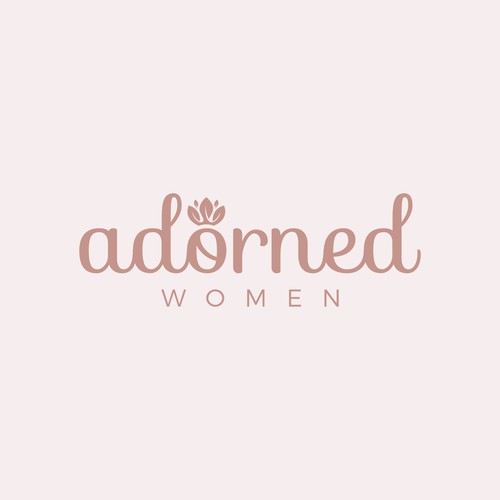 A feminine logo for a women's ministry that incorporates a crown. Design by SteffanDesign™