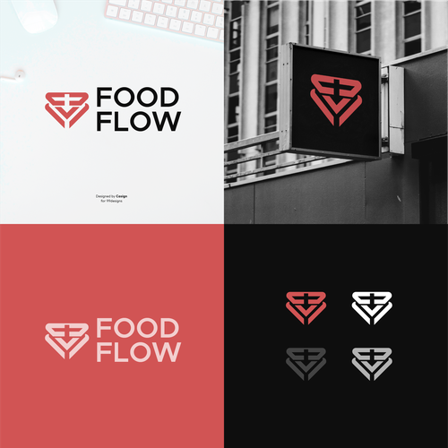 FoodFlow Automation Logo Design by casign
