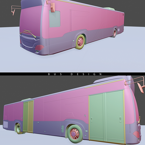 mobile scientific and technological bus (3d) Design by erealexandru