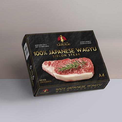 100% JAPANESE WAGYU STEAK Design by Sai side