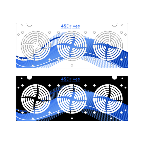 Design a Front Plate for 45Drives New HomeLab Storage Server Product Design by guthe