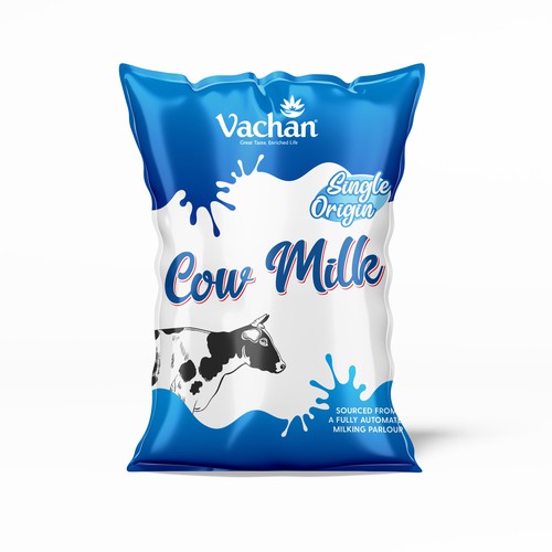 Vachan Cow Milk Design by Wecreative93