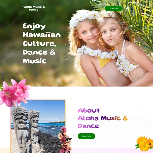 Aloha Spirit of Hawai'i offering stories and Hula courses Design by DezinDragonz