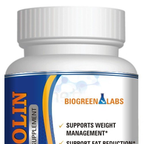 Modern health supplement label design Design by Aalamvision