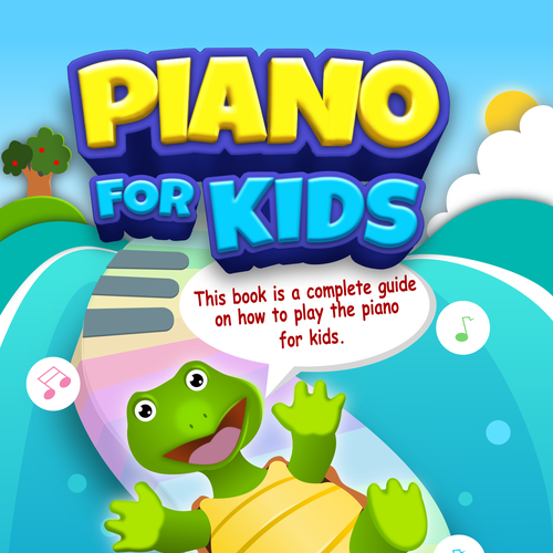 Piano For Kids Book Cover Design by R Julian