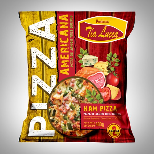 Design Something Cool Nice for our Mini  Pizza´s  Plastic Bags Packing. Design by Nirmana92