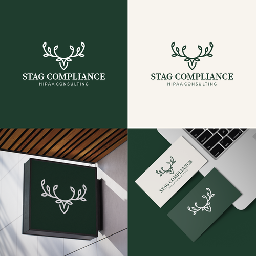 "Logo design for Stag Compliance — HIPAA consulting for small healthcare practices" winning Logo & social media pack