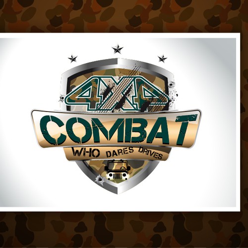 logo for 4x4 COMBAT Design by florin J.