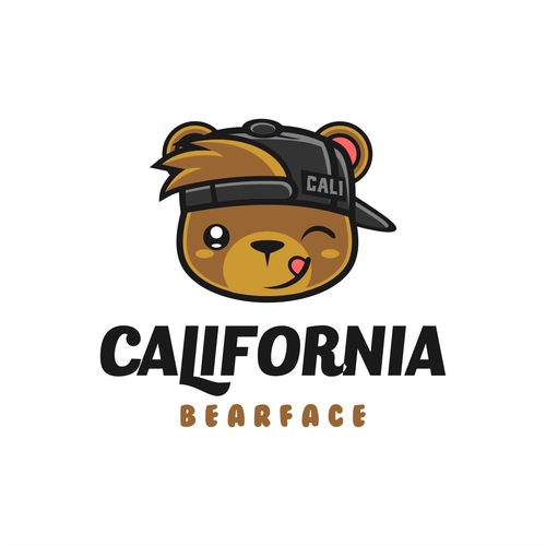 Bear head with Backwards Hat - logo | Logo design contest