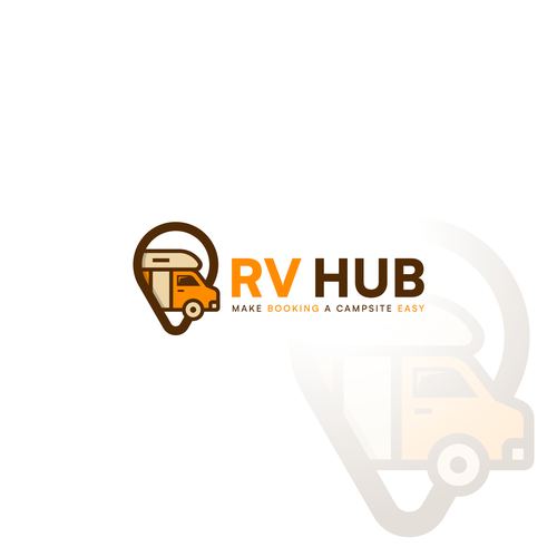 RV Hub, a campsite booking company Design by MrBaba