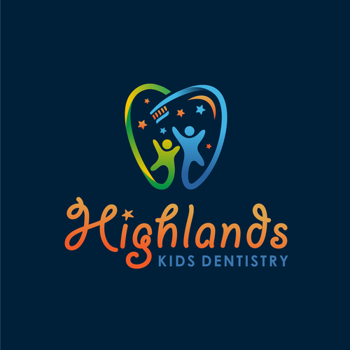 Modern & Fun Kids Dental Office Logo Design by supri™