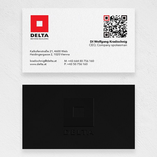 DELTA Business Card Relaunch Design réalisé par PNX Graphics