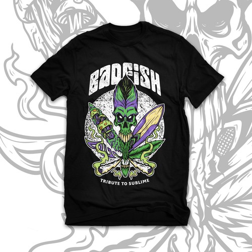 Badfish: A Tribute to Sublime T Shirt Design by brightoneart