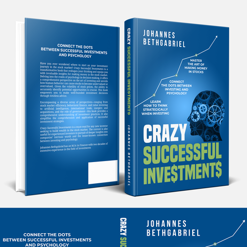 Powerful Book Cover for an Investing book that helps to Build Wealth in the Stock Market Design by Hisna