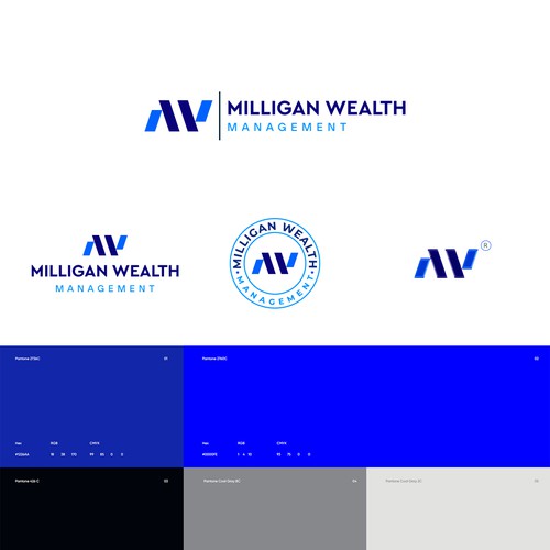 Simple elegant logo to attract clients for wealth manager Design by Wajahat_designs