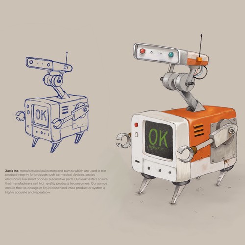 Design a simple character with a complex meaning. Design by AlineArt