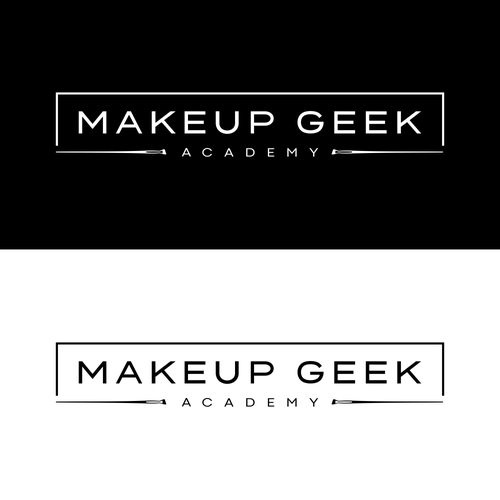 Sleek Logo For An Online Makeup Academy