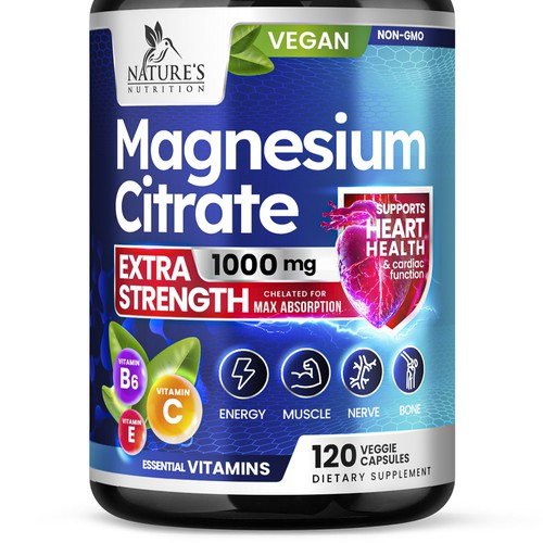 Premium Magnesium Citrate Design needed for Nature's Nutrition Design by Davi Giolo ★