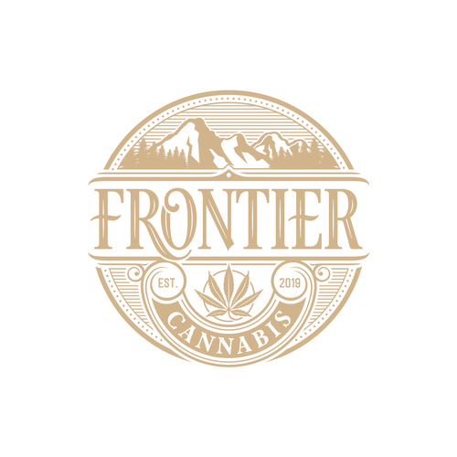 Design a West Coast Cannabis Retail Store Logo called Frontier Design by guinandra