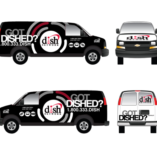 V&S 002 ~ REDESIGN THE DISH NETWORK INSTALLATION FLEET デザイン by Signfi