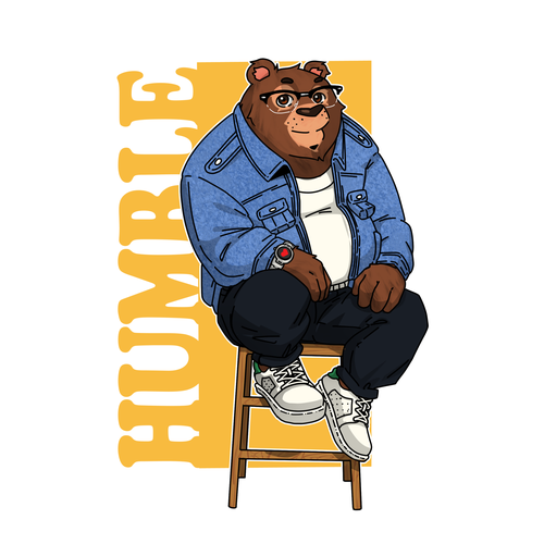 Yeah I know, another Bear design. But Let's make this one is special with Love. Diseño de Little George