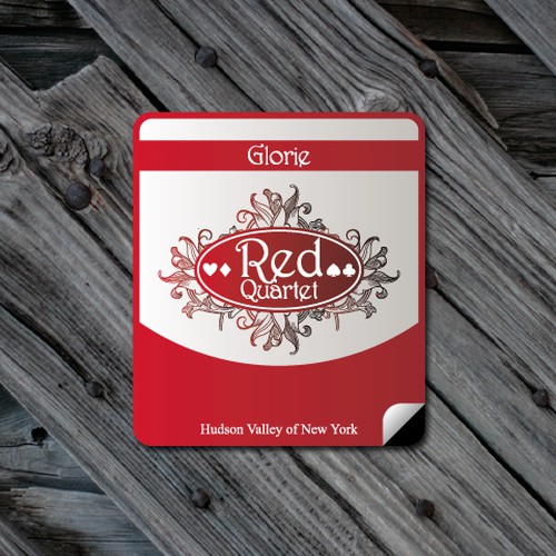 Glorie "Red Quartet" Wine Label Design Réalisé par The Nugroz