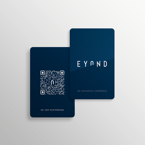 Visitenkarte mit QR Code Design by Jinjala