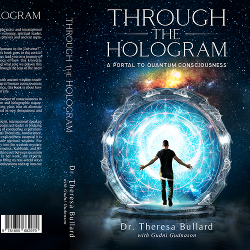 Futuristic Book Cover Design for Science & Spirituality Genre Design by H-Izz Design