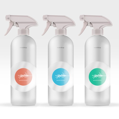 Design Premium Spray Bottle and Packaging for Cleaning Supplies por Jorge Ros